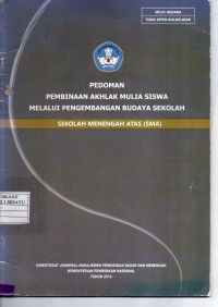 PEDOMAN PEMBINAAN AKHLAK MULIA SISWA